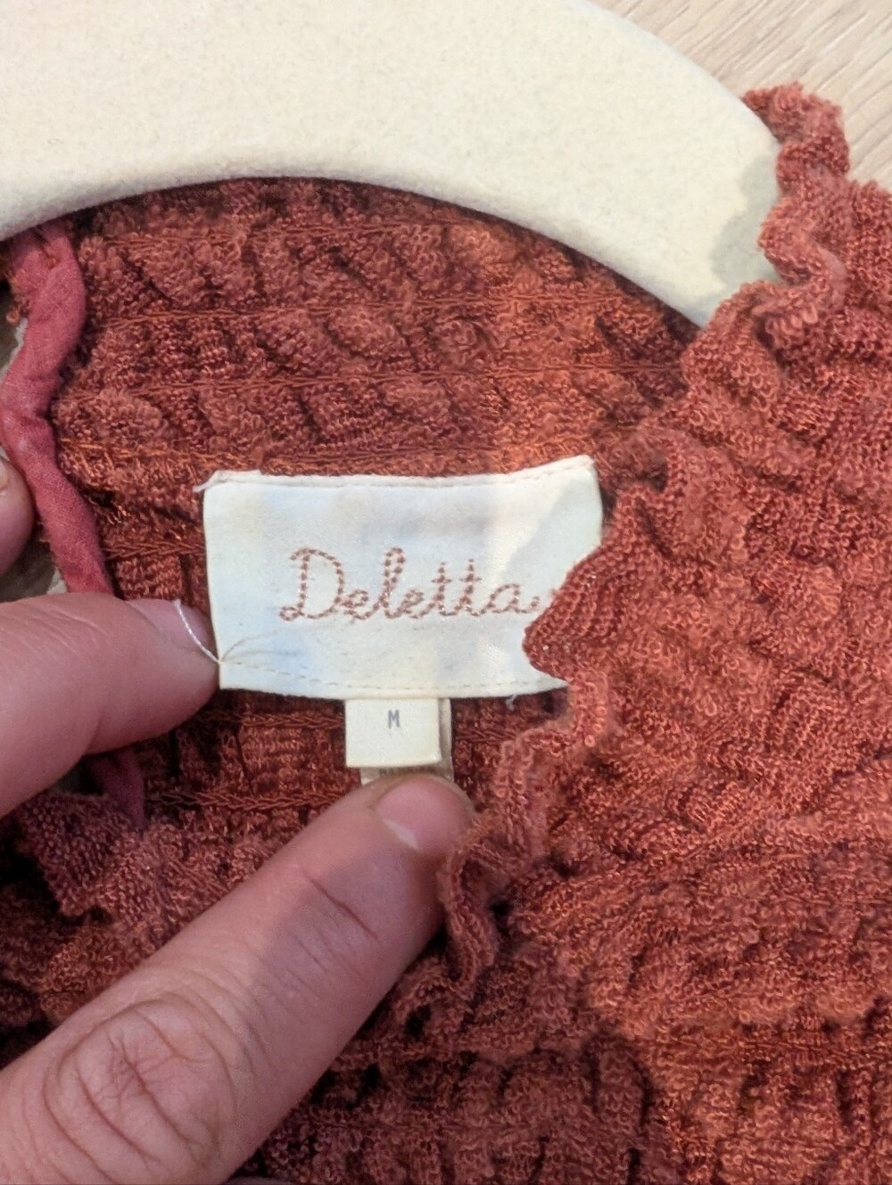Anthropologie Deletta Brown Lace Top - Picture 6 of 8